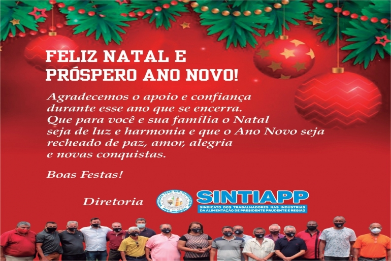 Feliz Natal e Próspero Ano Novo