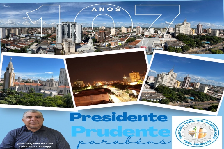 Presidente Prudente faz 107 neste 14 de setembro