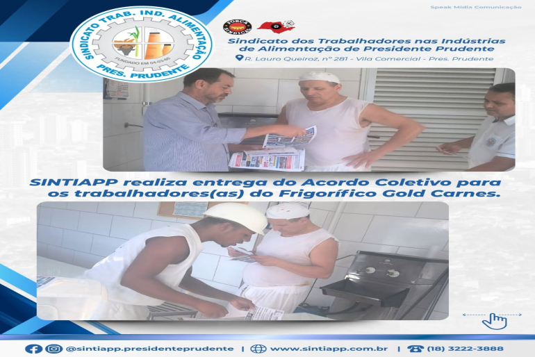 Sintiapp realiza assembleia com trabalhadores do frigorífico Gold Carnes